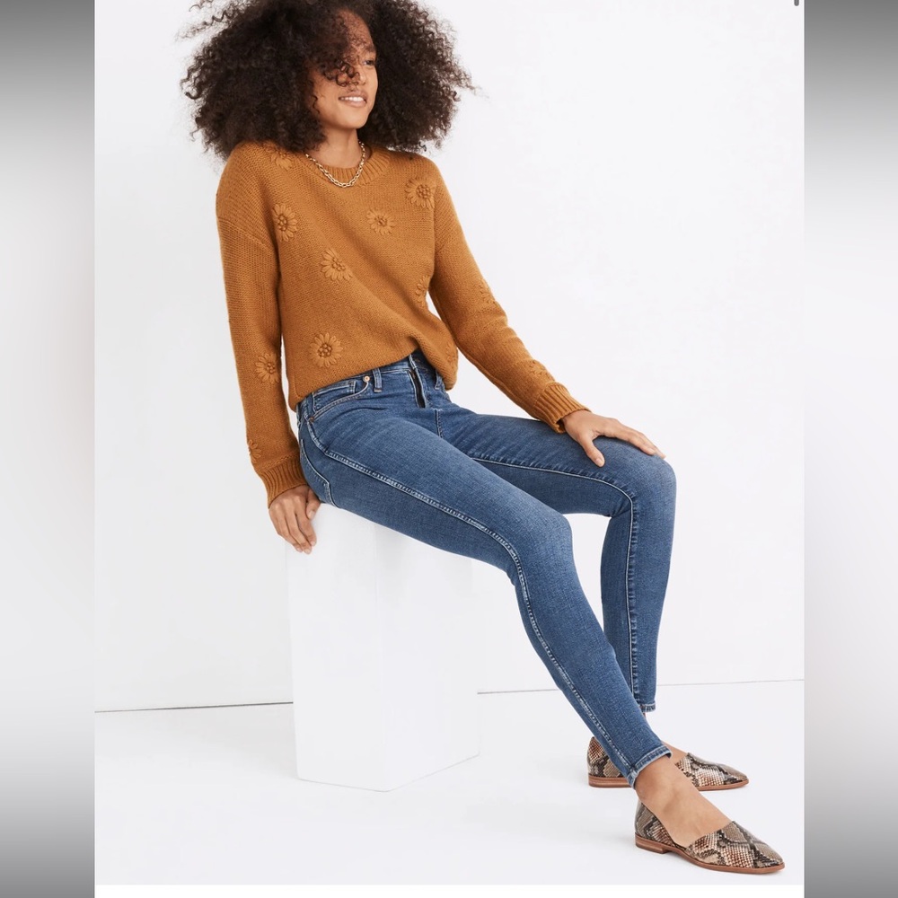 Madewell - Petite 10" High-Rise Skinny Jeans in Wendover Wash-Size 23P - Picture 3 of 12